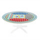 Alzata per dolci grande dal design moderno in plexiglass decoro Foulard