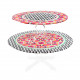 Alzata per dolci piccola in plexiglass dal design moderno decoro Ethnic