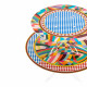Alzata per dolci piccola in plexiglass dal design moderno decoro Rainbow