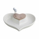 Antipastiera in porcellana a forma di cuore