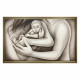 Capezzale con la famiglia con tattoo in stile moderno "Amore Indelebile" 110x65