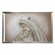 Capezzale con la maternità moderno dipinto a mano su tela Maria 110x65