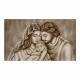 Capezzale con la sacra famiglia in stile moderno "Amore Infinito" 110x65
