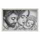 Capezzale con sacra famiglia dipinta a mano su tela in cotone "Tenerezza" 110x65