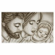 Capezzale con sacra famiglia dipinta a mano su tela in cotone "Tenerezza" 110x65