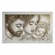 Capezzale con sacra famiglia dipinta a mano su tela in cotone "Tenerezza" 110x65