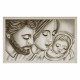 Capezzale con sacra famiglia dipinta a mano su tela in cotone "Tenerezza" 110x65