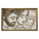 Capezzale con sacra famiglia dipinta a mano su tela in cotone "Tenerezza" 110x65