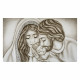 Capezzale con sacra famiglia dipinta a mano "Nido d'Amore Romantico" 110x65