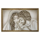Capezzale con sacra famiglia dipinta a mano "Nido d'Amore Romantico" 110x65