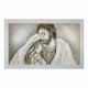 Capezzale contemporaneo con la sacra famiglia Luce Sacra 110x65