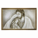 Capezzale contemporaneo con la sacra famiglia Luce Sacra 110x65