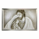 Capezzale contemporaneo con la sacra famiglia Luce Sacra 110x65