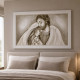 Capezzale contemporaneo con la sacra famiglia Luce Sacra 110x65