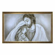 Capezzale contemporaneo con la sacra famiglia Luce Sacra 110x65
