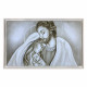Capezzale contemporaneo con la sacra famiglia Luce Sacra 110x65