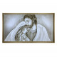 Capezzale contemporaneo con la sacra famiglia Luce Sacra 110x65