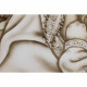 Capezzale contemporaneto dipinto a mano su tela Abbraccio Divino 110x65