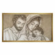 Capezzale contemporaneto dipinto a mano su tela Abbraccio Divino 110x65