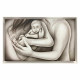 Capezzale dipinto a mano su tela moderna Amore Indelebile 110x65