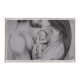 Capezzale dipinto a mano su tela moderno Cuore 110x65