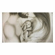 Capezzale dipinto a mano su tela moderno Cuore 110x65