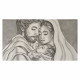 Capezzale la sacra famiglia dipinta a mano su tela Custodi dell'Amore 110x65