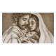 Capezzale la sacra famiglia dipinta a mano su tela Custodi dell'Amore 110x65
