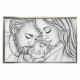 Capezzale la sacra famiglia in stile moderno Amore di Mamma e Papà 110x65