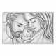 Capezzale la sacra famiglia in stile moderno Amore di Mamma e Papà 110x65