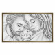 Capezzale la sacra famiglia in stile moderno Amore di Mamma e Papà 110x65