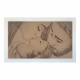 Capezzale moderno con la sacra famiglia dipinta su tela Bacio 110x65