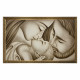 Capezzale moderno con la sacra famiglia dipinta su tela Bacio 110x65
