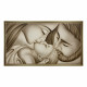 Capezzale moderno con la sacra famiglia dipinta su tela Bacio 110x65
