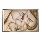 Capezzale moderno con la sacra famiglia dipinta su tela Bacio con Velo 110x65