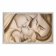 Capezzale moderno con la sacra famiglia dipinta su tela Bacio con Velo 110x65