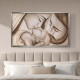 Capezzale moderno con la sacra famiglia dipinta su tela Bacio con Velo 110x65