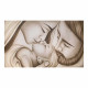 Capezzale moderno con la sacra famiglia dipinta su tela Bacio con Velo 110x65