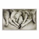 Capezzale moderno con la sacra famiglia dipinto a mano Family Heart 130x70