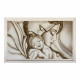 Capezzale moderno con sacra famiglia "Abbraccio Romantico" 110x65