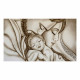 Capezzale moderno con sacra famiglia "Abbraccio Romantico" 110x65