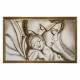 Capezzale moderno con sacra famiglia "Abbraccio Romantico" 110x65