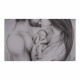 Capezzale moderno con sacra famiglia dal design moderno "Cuore" 110x65