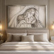 Capezzale moderno dipinto a mano con la maternità Amore di Mamma 110x65