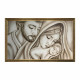 Capezzale moderno dipinto a mano su tela di cotone "Letizia" 110x65
