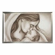 Capezzale moderno dipinto a mano su tela "Dolcezza" 110x65