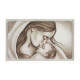 Capezzale moderno dipinto a mano su tela "Dolcezza" 110x65