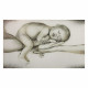 Capezzale moderno dipinto a mano su tela Equilibrio 110x65