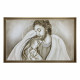 Capezzale moderno dipinto a mano su tela in cotone "Luce Sacra" 110x65