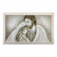 Capezzale moderno dipinto a mano su tela in cotone "Luce Sacra" 110x65